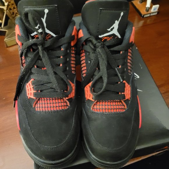 Size 8.5 - Jordan 4 Retro Mid Red Thunder - Picture 4 of 6